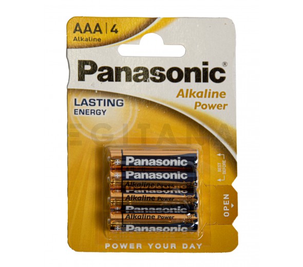 Panasonic Pilha Alcalina 1.5V Lr03 Aaa Powerline 4
